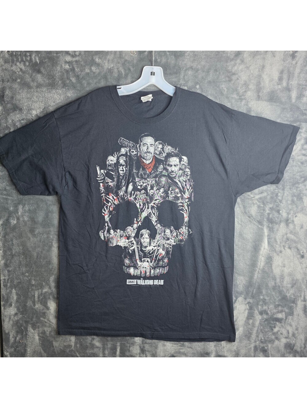 AMC The Walking Dead t-shirt 2016 Skull Montage Promo TV Show Sz XL